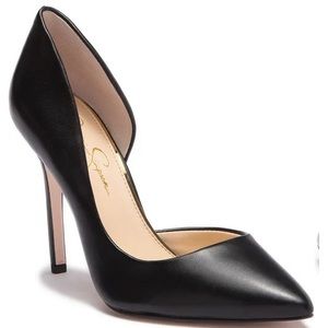 Jessica Simpson Black Pointed Toe d’Orsay Pump Heels Size 8